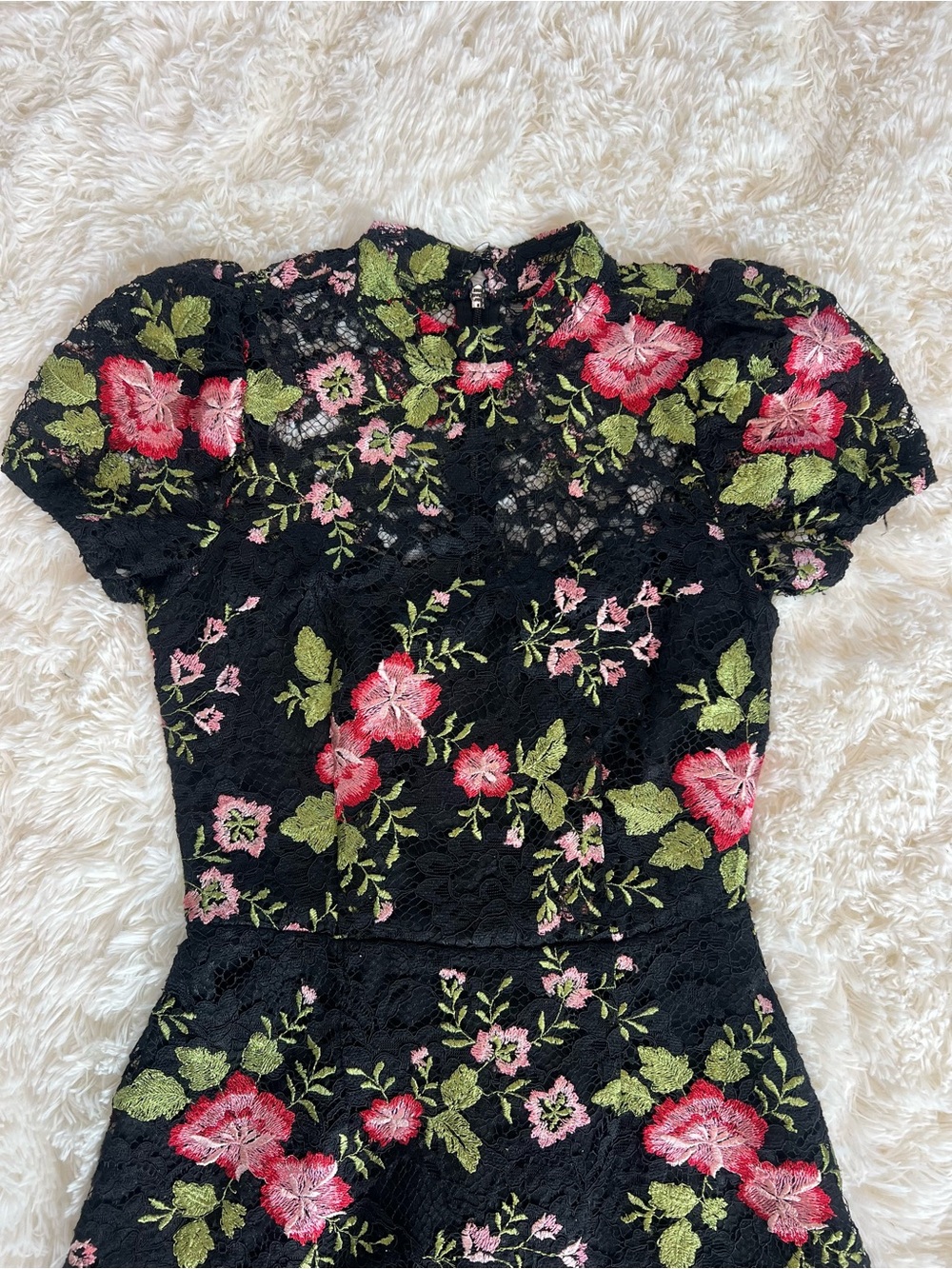 Adelyn Rae Floral Embroidered Dress - Picture 2 of 6